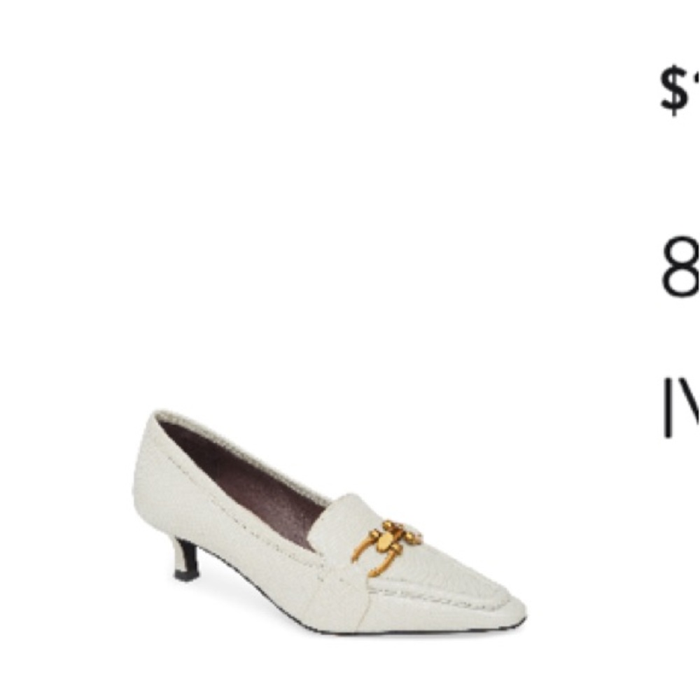 Jeffrey Campbell Ivory Lizard Print Pointed Toe Pump